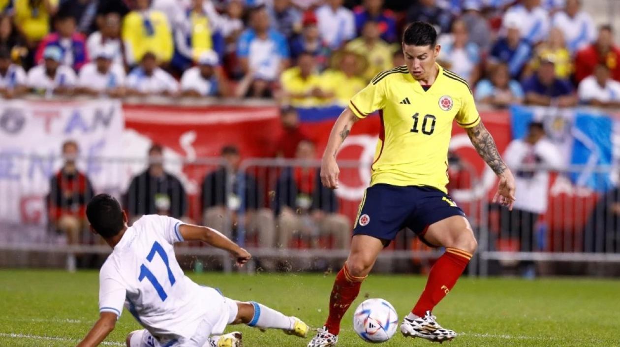 James Rodríguez, jugador colombiano. 