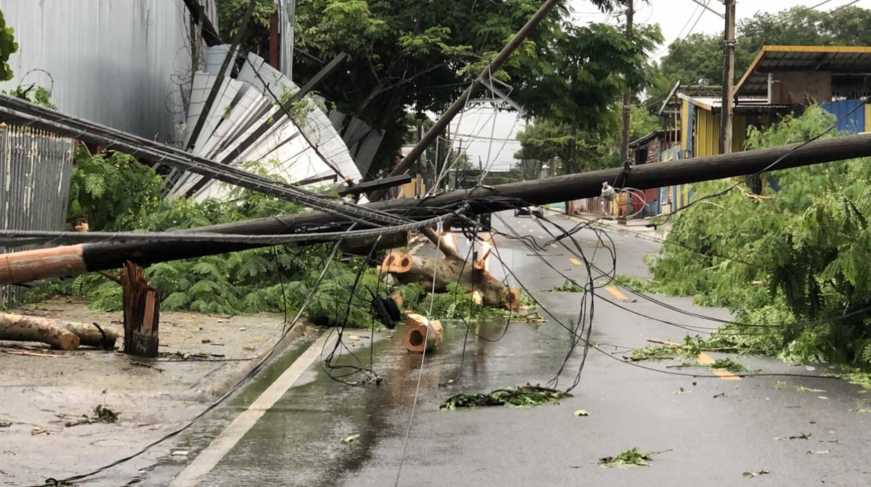 Daños en Puerto Rico.