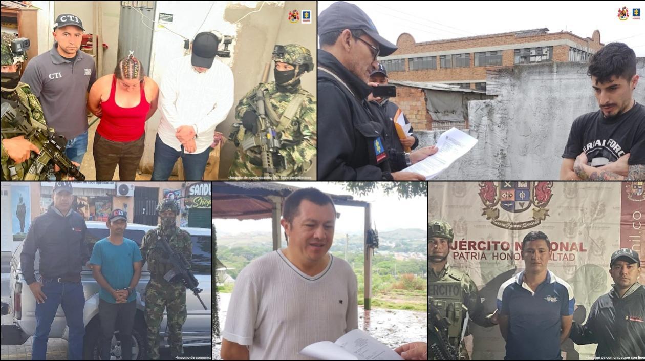 Los presuntos integrantes judicializados.