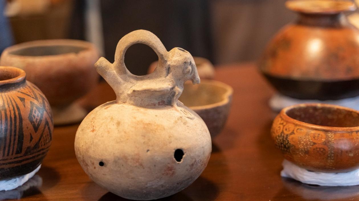 Piezas arqueológicas recuperadas por Colombia.