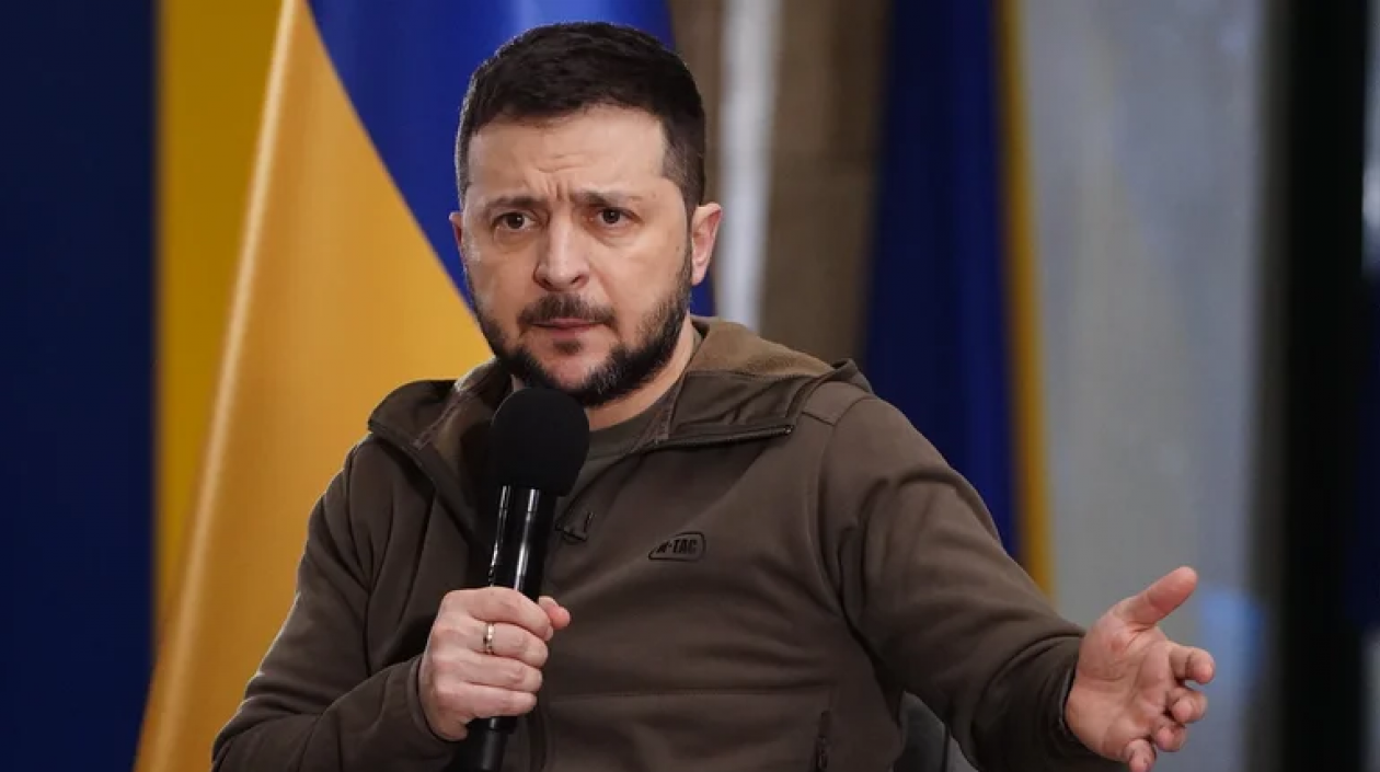 El presidente de Ucrania, Volodímir Zelenski.