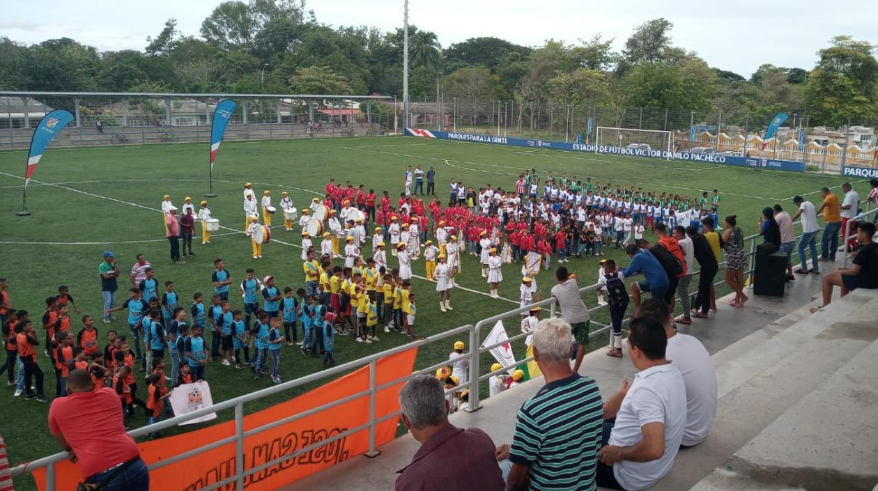 Acto inaugural del torneo intermunicipal. 