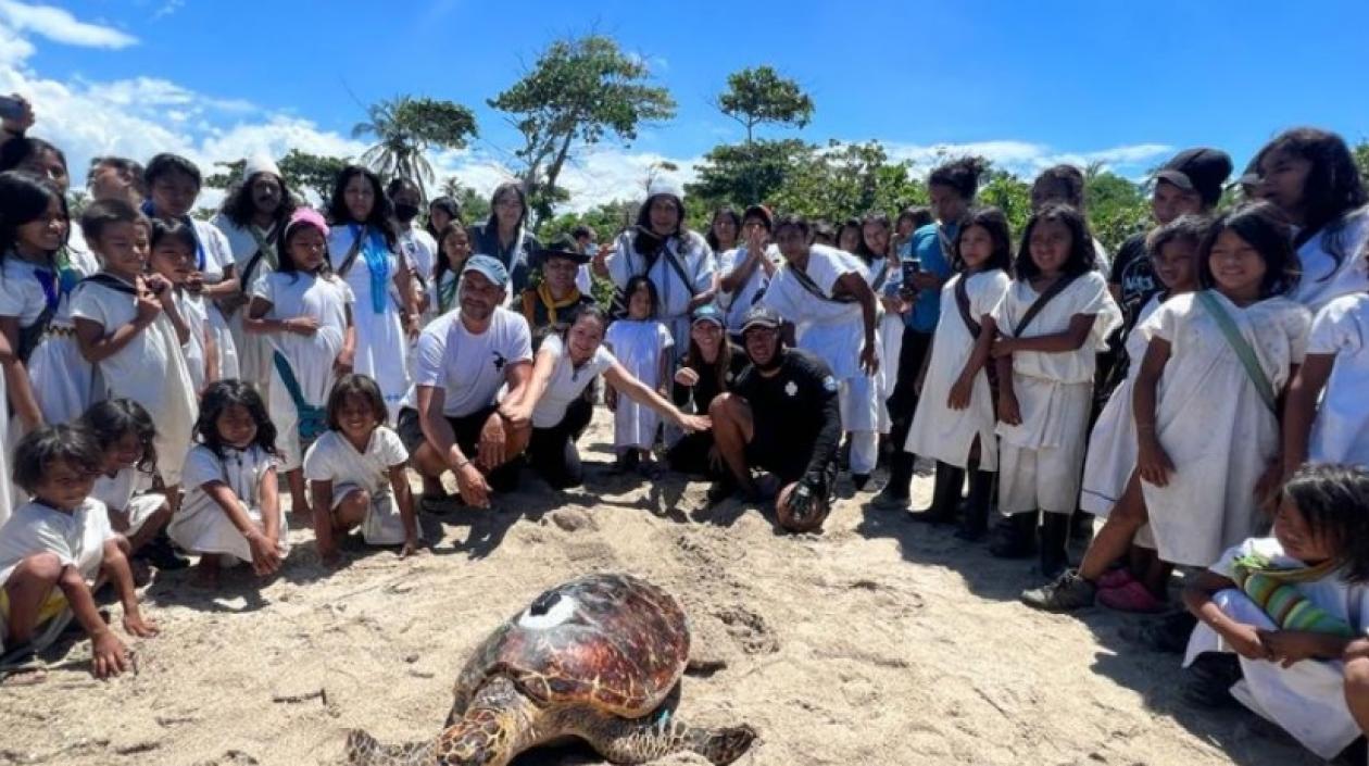 El momento de la liberación de 'Concha'.