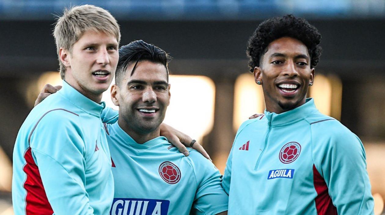 Andrés Llinás, Falcao García y Johan Mojica. 