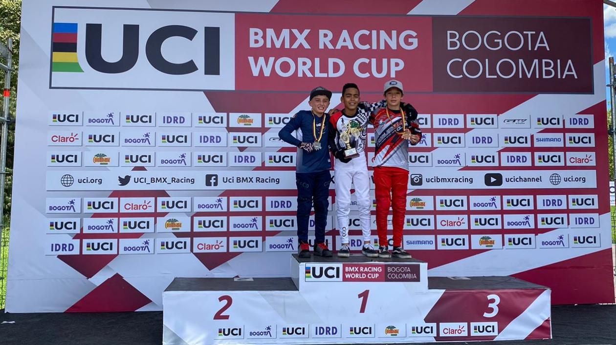 Wilson García, con la presea de oro. 