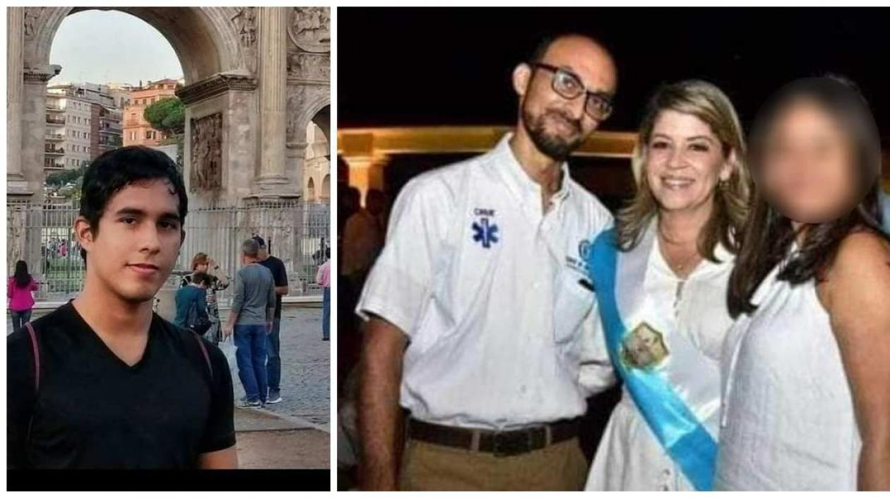 José David Barras y el funcionario Carlos Andrés Hernández García.