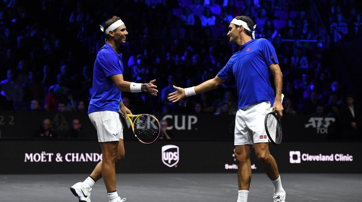 Roger Federer y Rafael Nadal. 