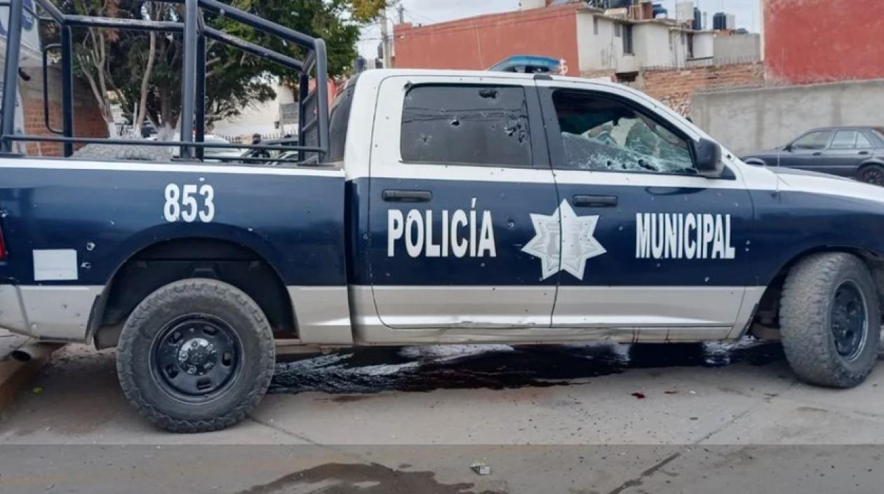 Una patrulla policial en Zacatecas, México.