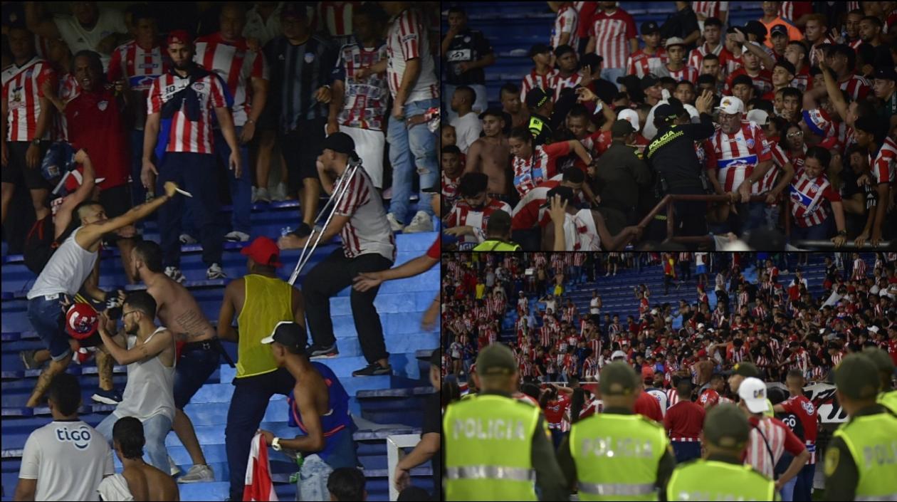 Imágenes de la violenta riña.