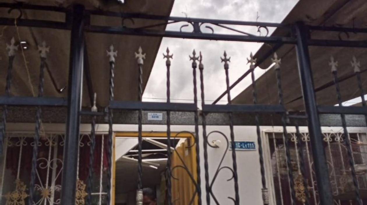 Una de las viviendas afectadas en Villas de Aranjuez.