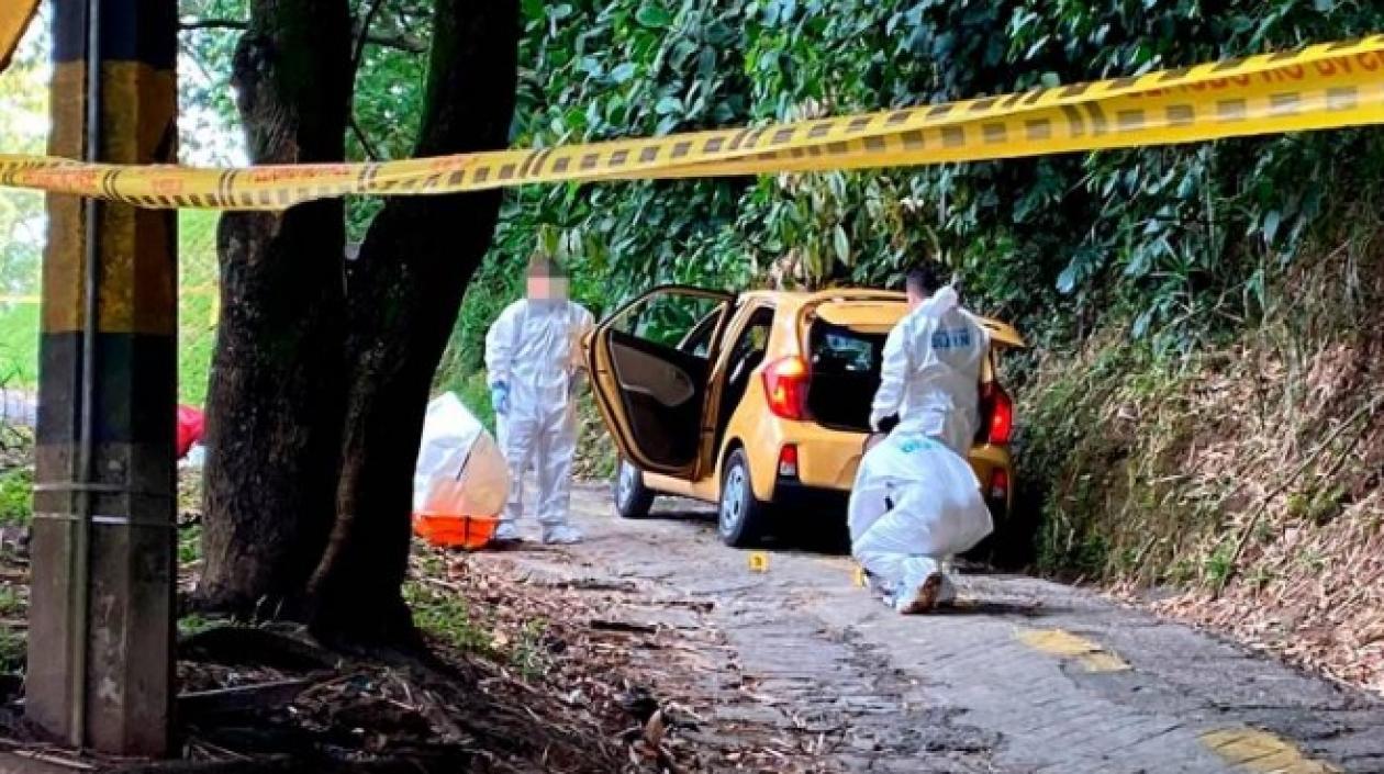 Zona en donde fue hallada muerta Blanca Inés Giraldo.