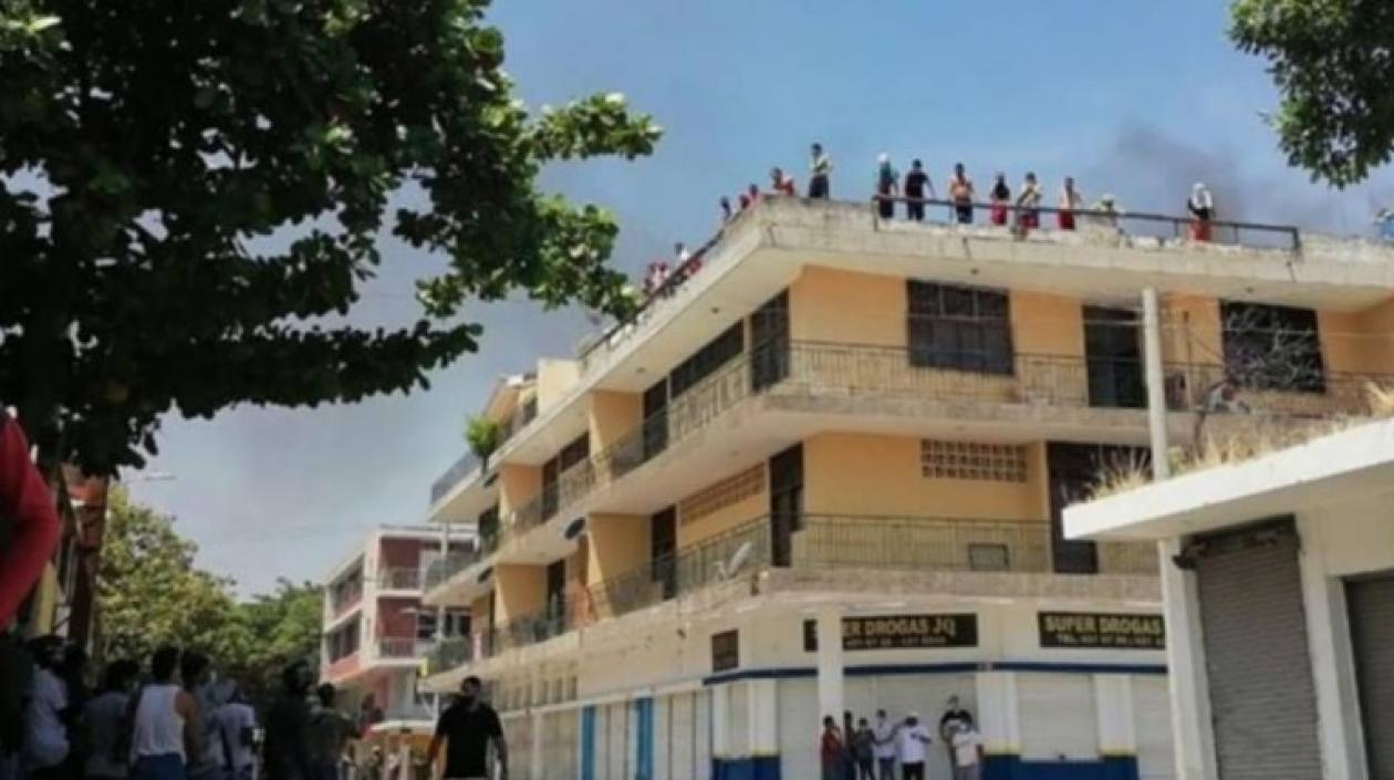 Centro de reclusión transitorio de Santa Marta.