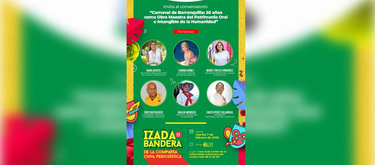 Afiche promocional del conversatorio. 