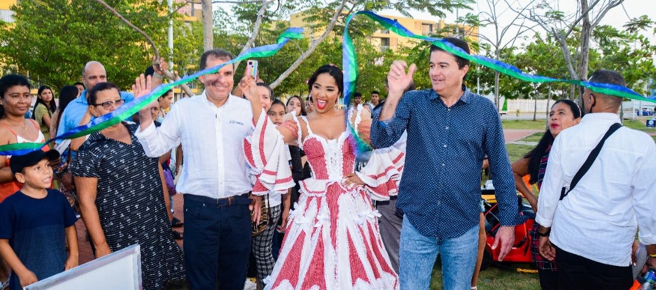 La inauguración del parque en el municipio de Soledad. 