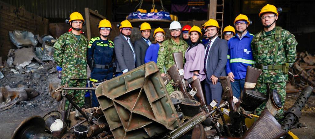 Armas incautadas por las Fuerzas Militares.