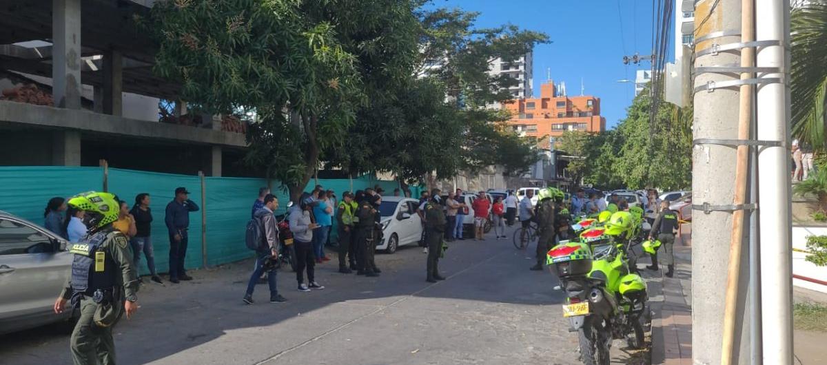 Lugar donde se registró la balacera. 