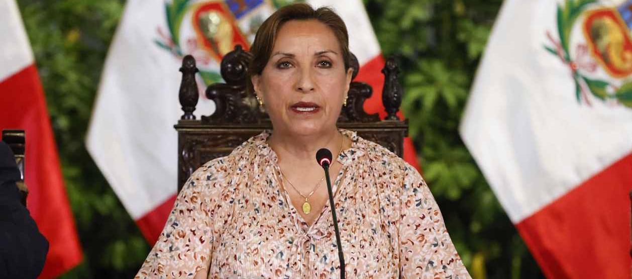 La presidenta de Perú, Dina Boluarte.
