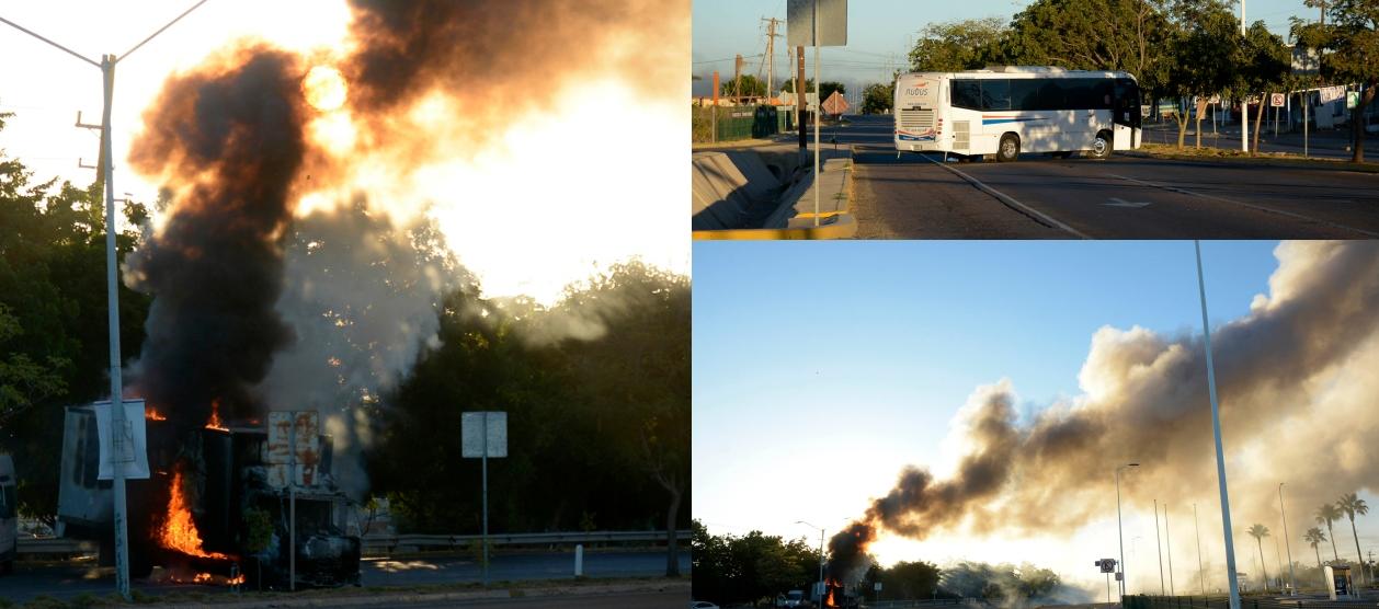 Así se encuentran las calles de Culiacán.