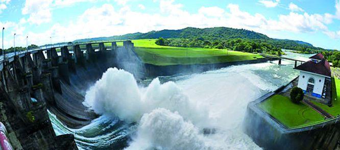 Embalse en el Canal de Panamá.