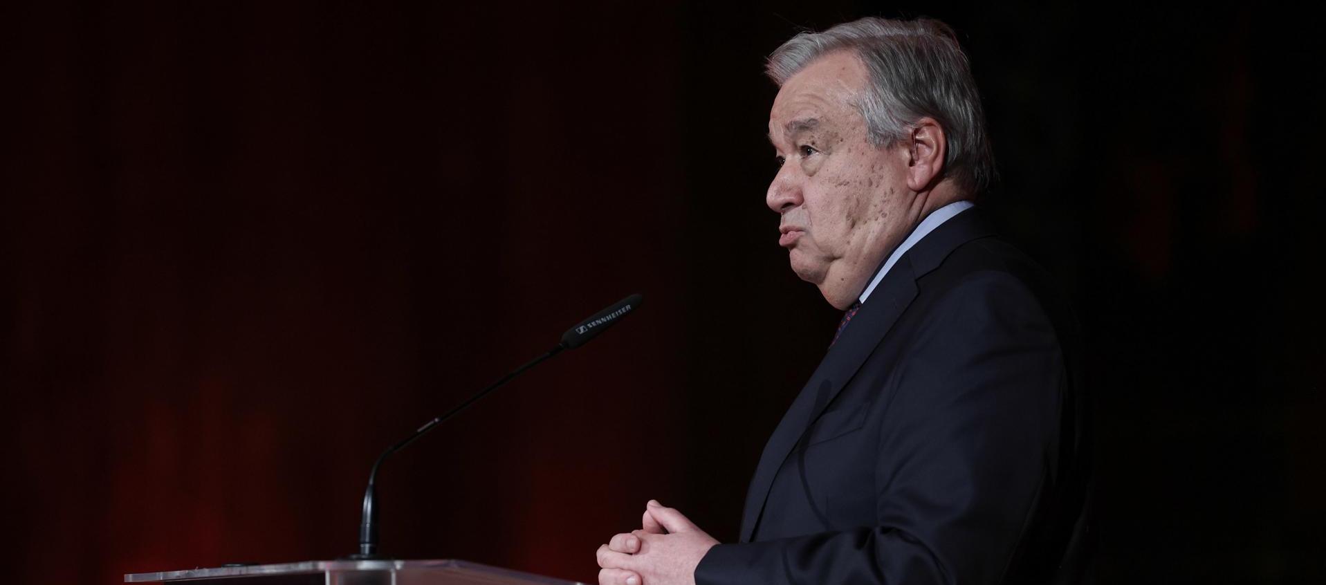 El secretario general de la ONU, Antonio Guterres. 