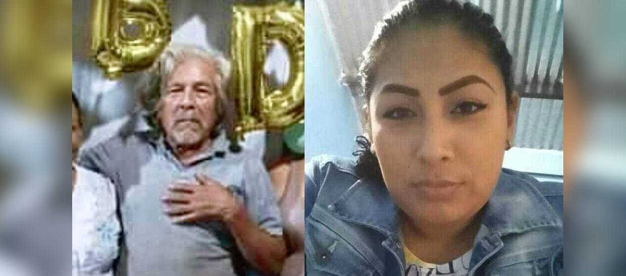 José Enrique Daza, de 73 años y su nieta María Angélica De La Cruz Daza, de 27 años, asesinados.