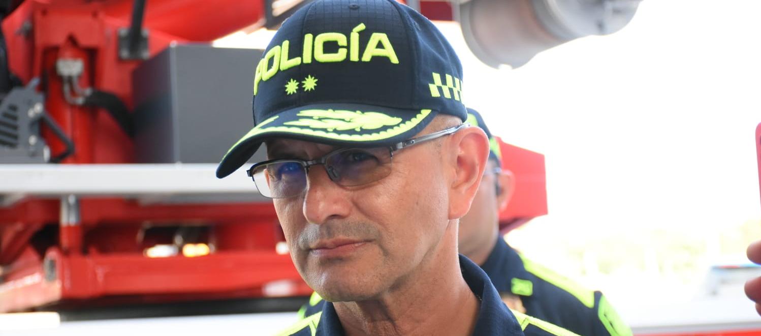 General Jorge Urquijo, comandante de la Policía Metropolitana de Barranquilla. 