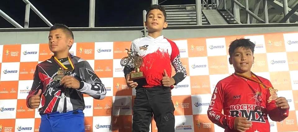 Juan Esteban Robles Garcés durante la premiación.