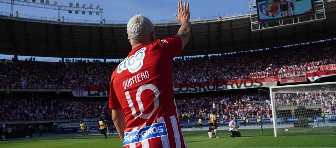 Juan Fernando Quintero espera hoy un estadio lleno como el día de su presentación oficial.