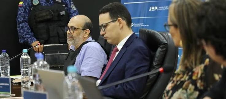 'Jorge 40' en la audiencia ante la JEP y las víctimas.