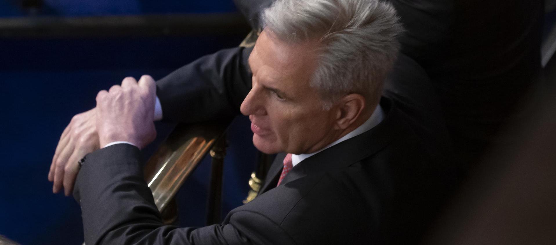 El líder republicano de la Cámara de Representantes, Kevin McCarthy, en el Capitolio en Washington.