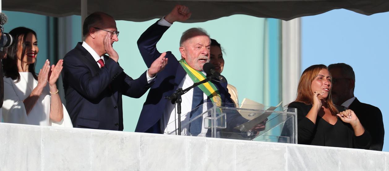 Luiz Inácio Lula da Silva, presidente de Brasil.