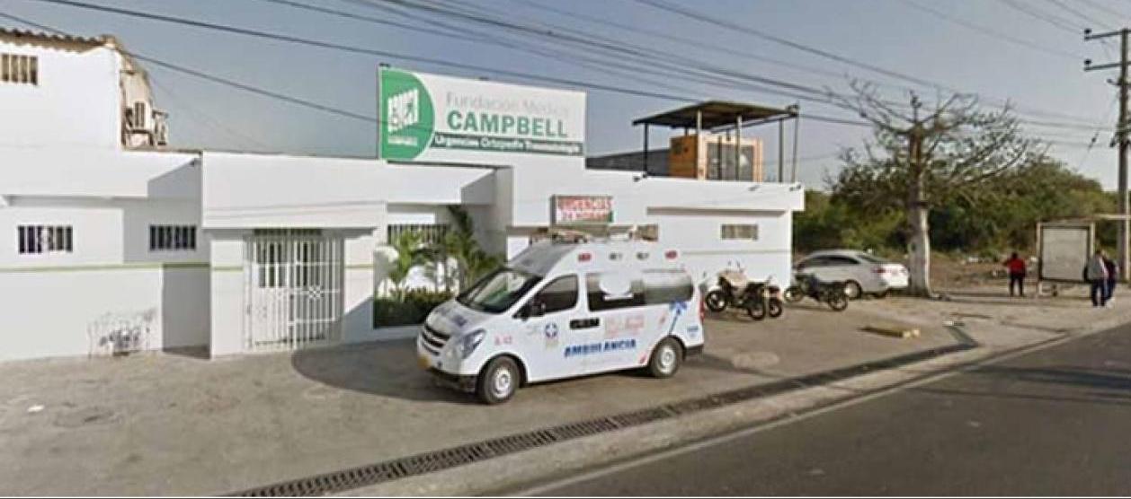 Las víctimas fueron llevadas hasta la Clínica Campbell.