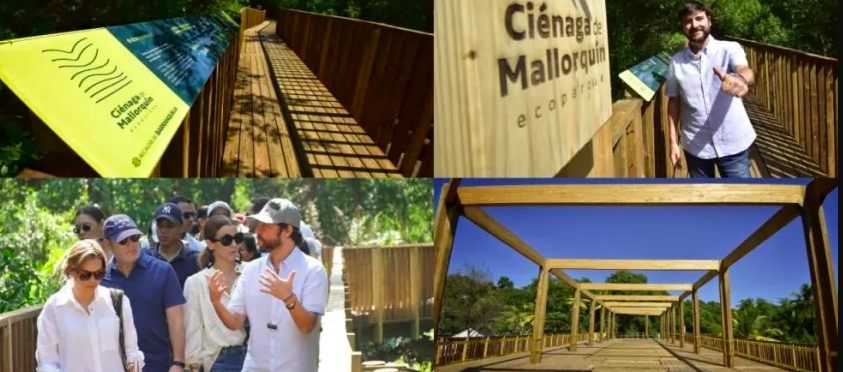 Imágenes del ecoparque en la Ciénaga de Mallorquín.
