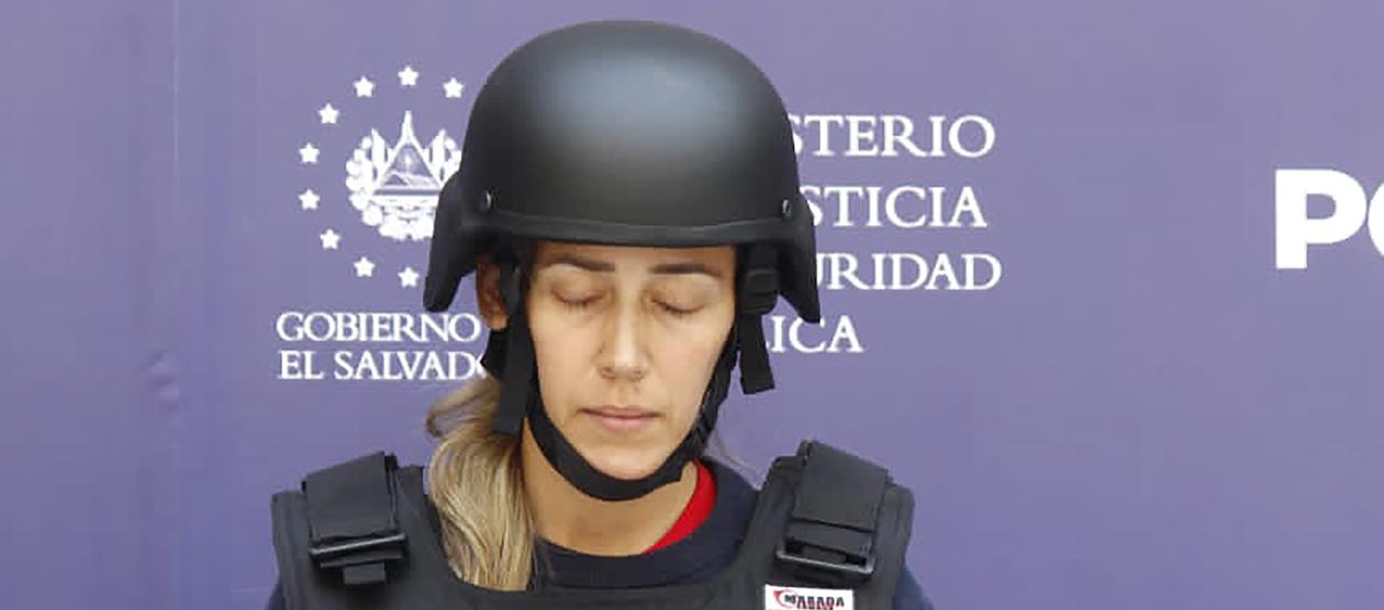 Margaret Lizeth Chacón capturada en El Salvador.
