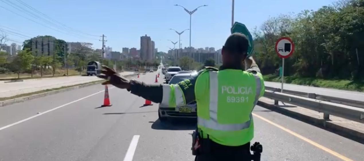 Policía realiza operativos en las diferentes salidas y entradas de la ciudad. 