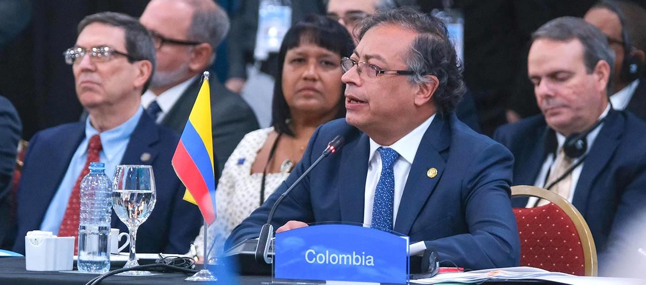 El Presidente Gustavo Petro en la cumbre Celac.