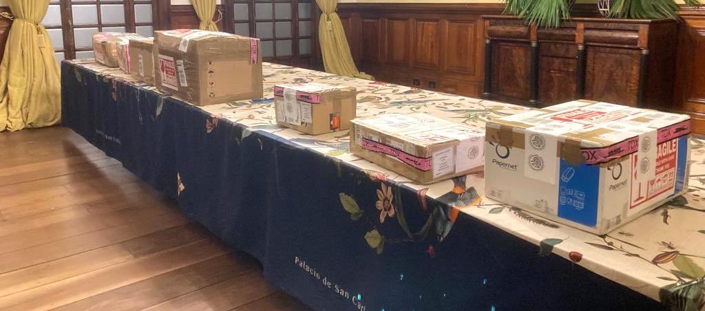 Las piezas llegaron debidamente protegidas.