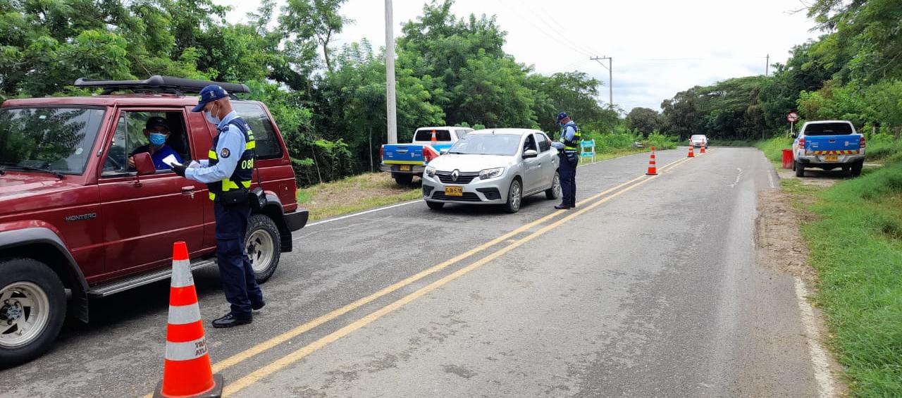 Personal de Tránsito del Atlántico.