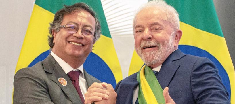 Gustavo Petro y Luiz Inácio Lula da Silva.
