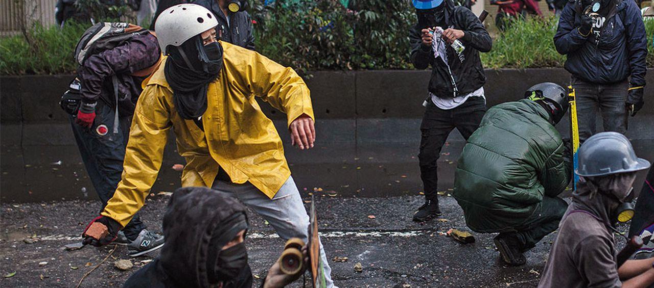 Los tres integrantes de 'Primera Línea' son investigados por concierto para delinquir y fabricación de objetos peligrosos, entre otros