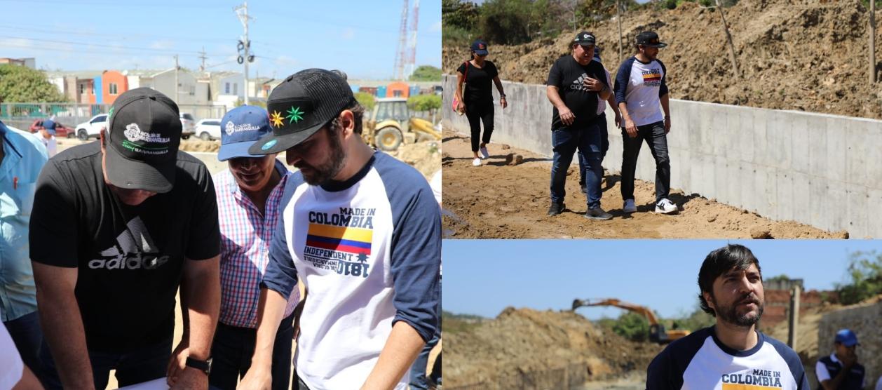 El Alcalde de Barranquilla, Jaime Pumarejo, recorrió las obras.