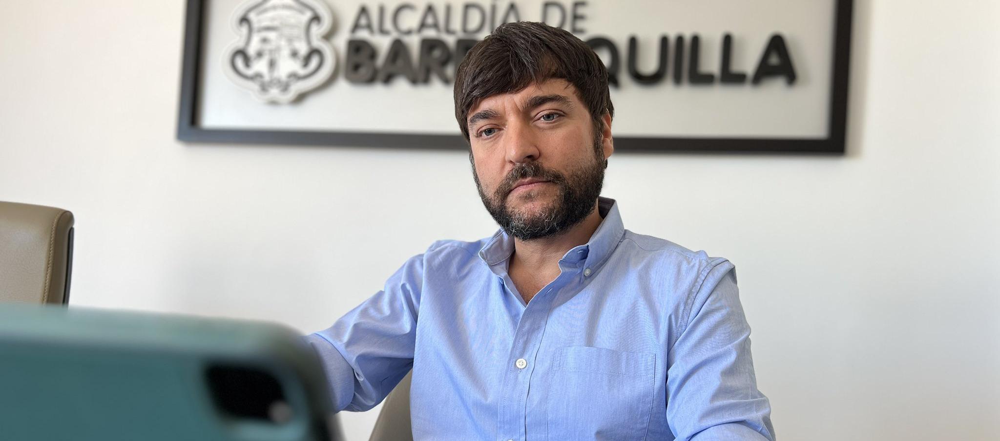 El Alcalde de Barranquilla, Jaime Pumarejo.
