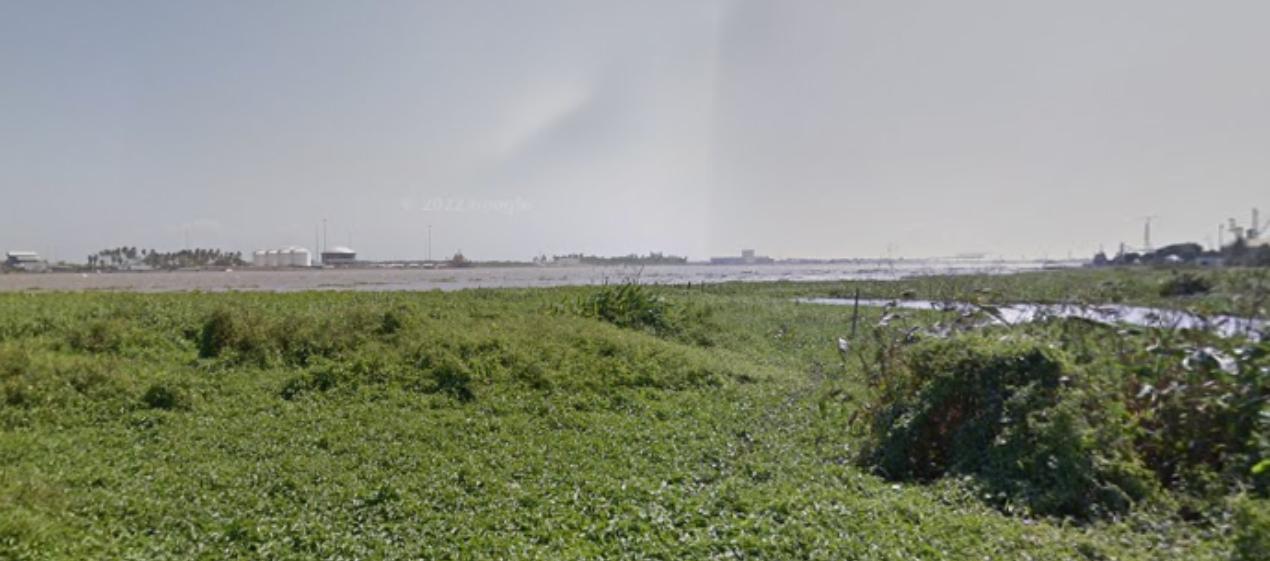 Aspecto del río Magdalena, a la altura del barrio Villanueva. 