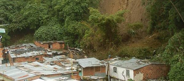 Riesgo de derrumbe en Santander