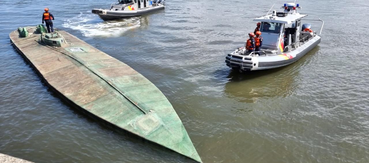 El sumergible en el cual se encontraba la droga.