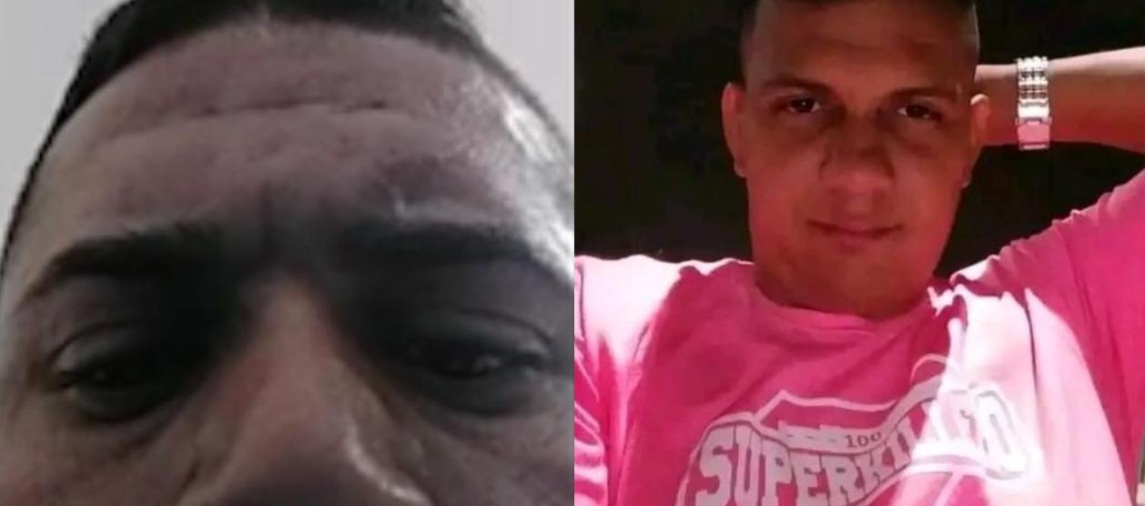 El presunto sicario Nelvis Alexander Cordero Ortiz y la víctima mortal, Ramiro Rafael Castellano Rey.