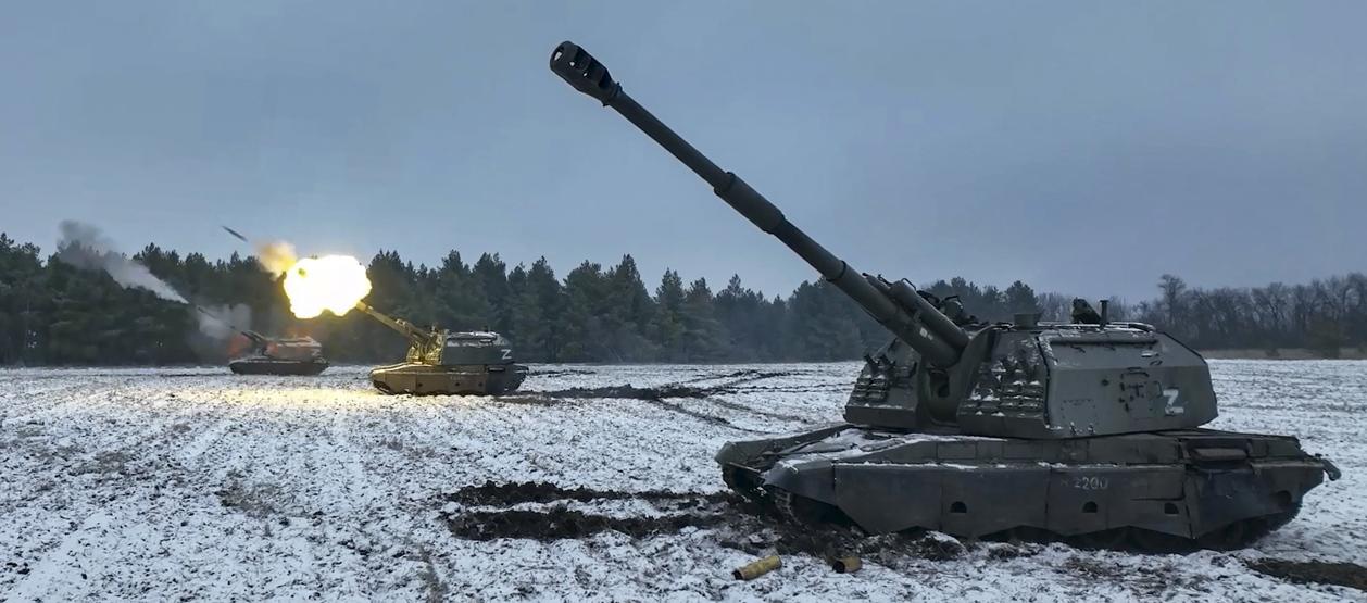 Imagen de los tanques en la guerra.