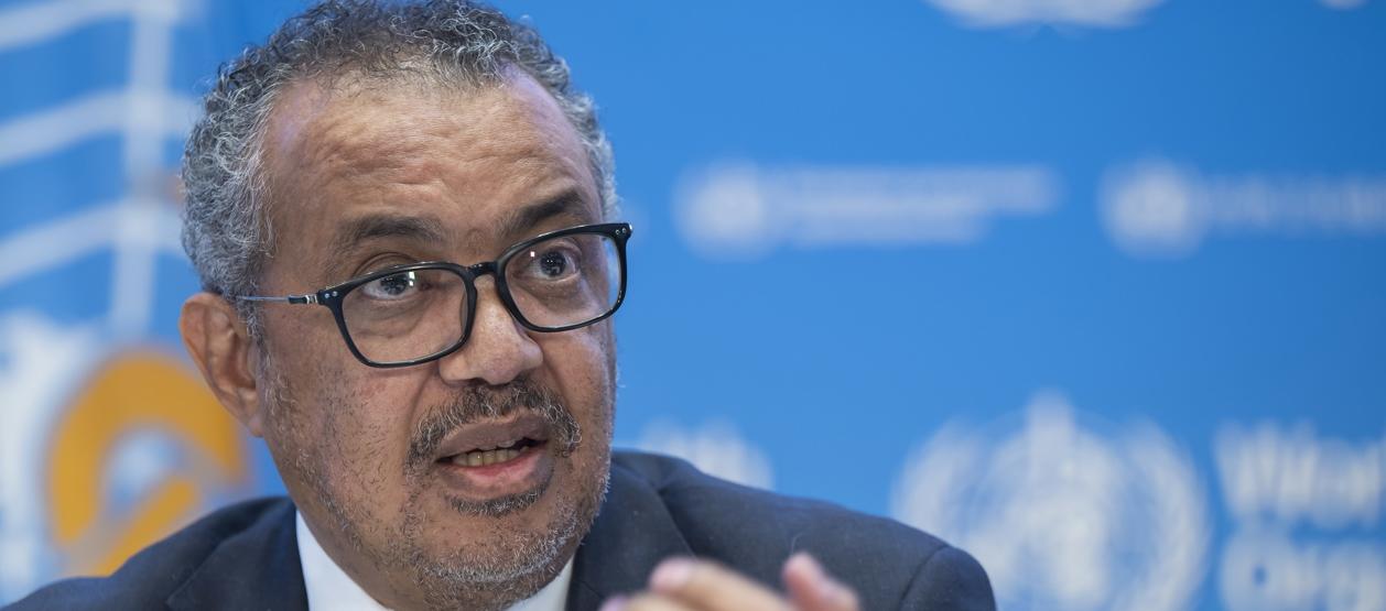 El director general de la OMS, Tedros Adhanom Ghebreyesus.