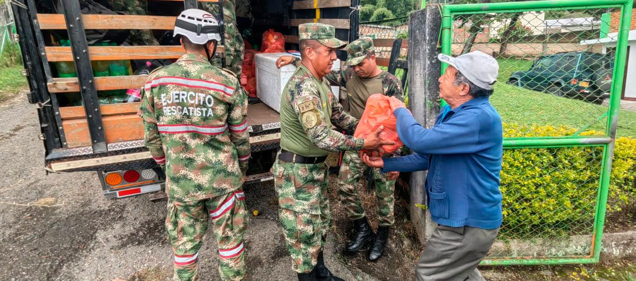 La ayuda humanitaria fue entregada en el Cauca.