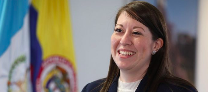 Embajadora de Guatemala en Colombia, Reagan Vega.